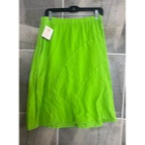 Manta Del Lago Gauze Skirt Women XL Pull On NWT Lot of 2 Beach White Green - Picture 5 of 14